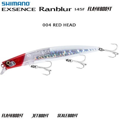 Shimano Exsence Ranblur 145F Flash Boost | 004 RED HEAD
