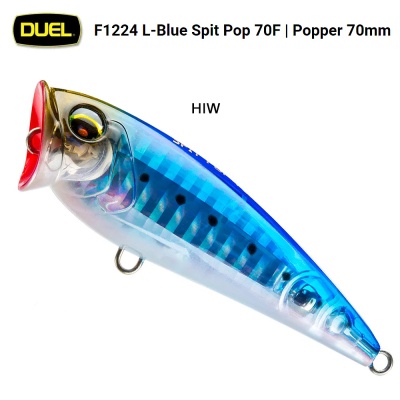 DUEL F1224 | L-Blue Spit Popper 70F | DUEL F1224 | L-Blue Spit Popper 70F | HIW