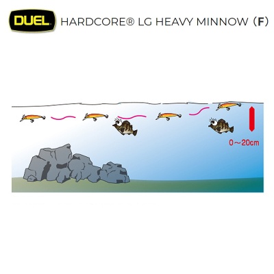 Duel Hardcore LG Heavy Minnow 50F F1198| Кастинговый воблер