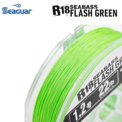 Seaguar R18 Kanzen Seabass Flash Green PE X8 150m | Плетено влакно
