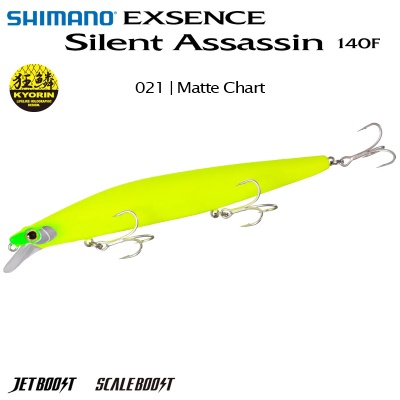 Shimano Exsence Silent Assassin 140F | XM-140N | 021 | Matte Chart