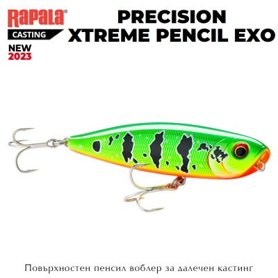 Rapala Precision Xtreme Pencil EXO 12.7cm | Topwater Lure