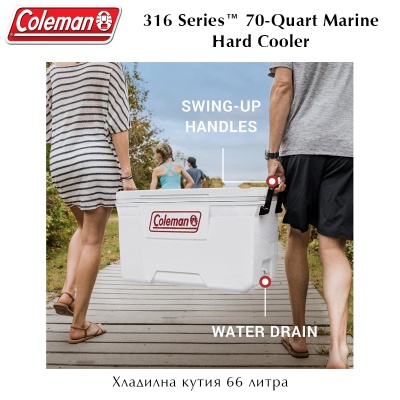Coleman 316 Series™ 70-Quart Marine Hard Cooler