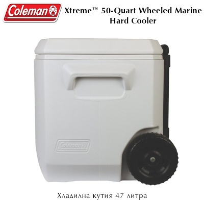 Coleman Xtreme™ Marine Wheeled Cooler 50-Quart | Хладилна кутия с колела