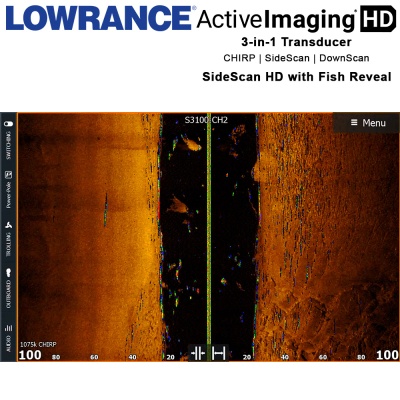 Lowrance Active Imaging HD 3-in-1 SideScan Fish Reveal | Сонда 3-в-1