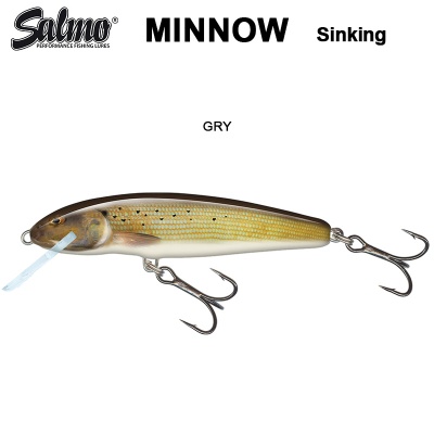 Salmo Minnow 5cm Sinking | GRY