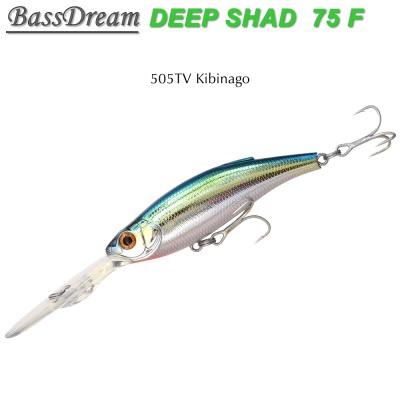 BassDream Deep Shad 75F | 505TV Kibinago