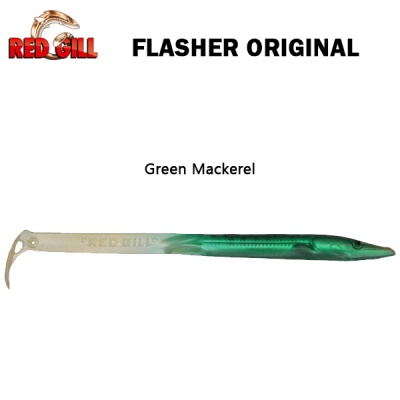 Red Gill Original Flasher | Green Mackerel