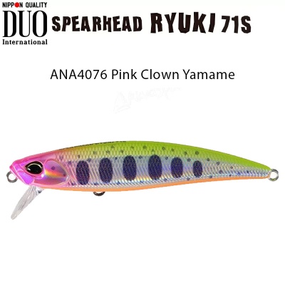 DUO Spearhead Ryuki | ANA4076 Pink Clown Yamame