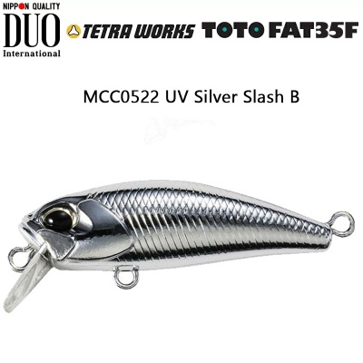 DUO Tetra Works Toto Fat 35F | MCC0522 UV Silver Slash B