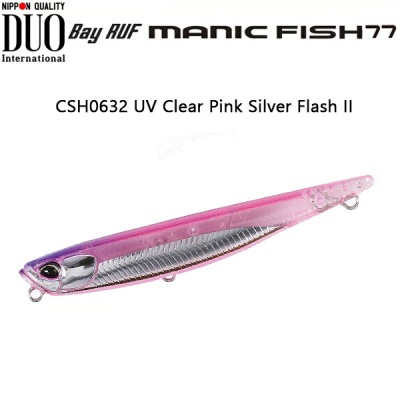 DUO Bay Ruf Manic Fish | CSH0632 UV Clear Pink Silver Flash II