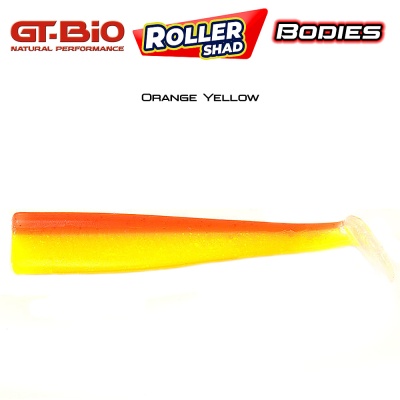 GT-Bio Roller Shad Bodies | Orange Yellow