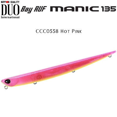 DUO Bay Ruf Manic 135 | CCC0558 Hot Pink