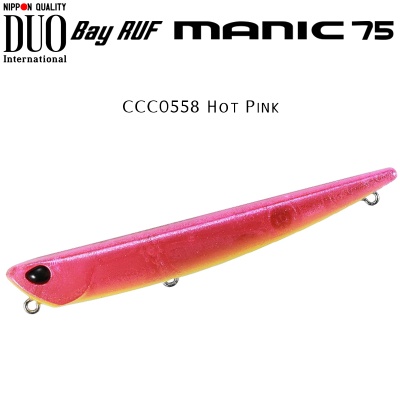 DUO Bay Ruf Manic 75 | CCC0558 Hot Pink
