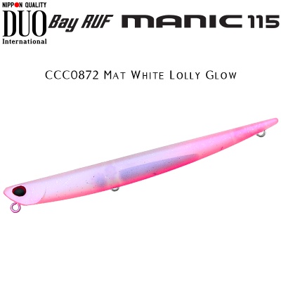 DUO Bay Ruf Manic 115 | CCC0872 Mat White Lolly Glow