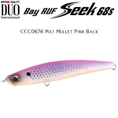 DUO Bay Ruf Seek 68S | CCC0676 Mat Mullet Pink Back