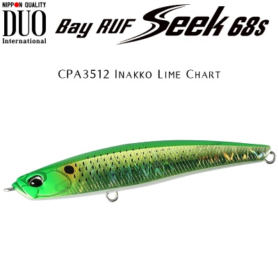 DUO Bay Ruf Seek 68S | CPA3512 Inakko Lime Chart