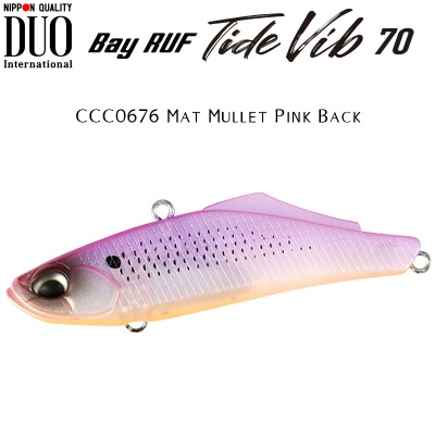 DUO Bay Ruf Tide Vib 70 | CCC0676 Mat Mullet Pink Back
