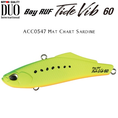 DUO Bay Ruf Tide Vib 60 | ACC0547 Mat Chart Sardine