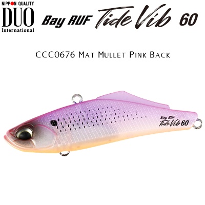 DUO Bay Ruf Tide Vib 60 | CCC0676 Mat Mullet Pink Back