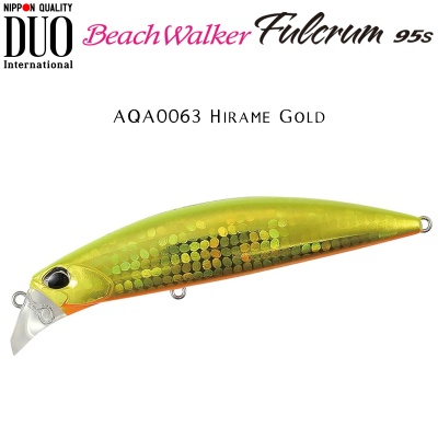 DUO Beach Walker Fulcrum 95S | AQA0063 Hirame Gold