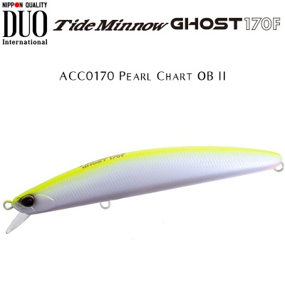 DUO Tide Minnow Ghost 170F | ACC0170 Pearl Chart OB II