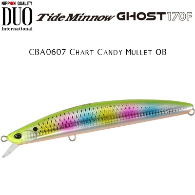 DUO Tide Minnow Ghost 170F | CBA0607 Chart Candy Mullet OB