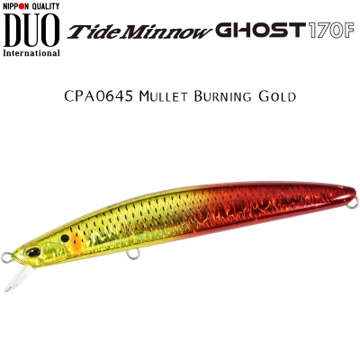 DUO Tide Minnow Ghost 170F | CPA0645 Mullet Burning Gold
