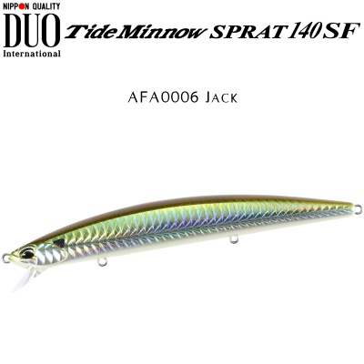 DUO Tide Minnow Sprat 140SF | AFA0006 Jack