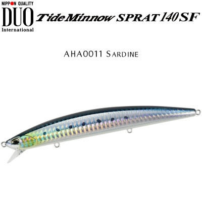 DUO Tide Minnow Sprat 140SF | AHA0011 Sardine