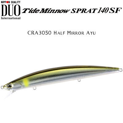DUO Tide Minnow Sprat 140SF | CRA3050 Half Mirror Ayu