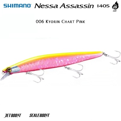 Shimano Nessa Assassin 140S | 006 Kyorin Chart Pink