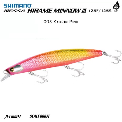Shimano Nessa Hirame Minnow III 125S | OM-225M | 005 Kyorin Pink