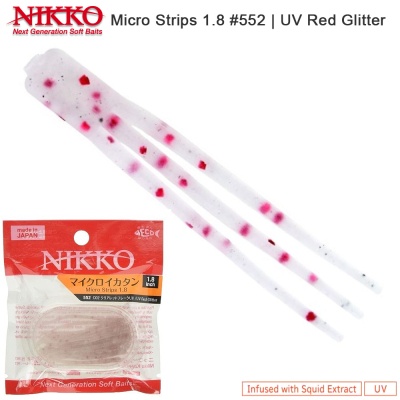 Nikko Micro Strips 1.8 | #552 | UV Red Glitter