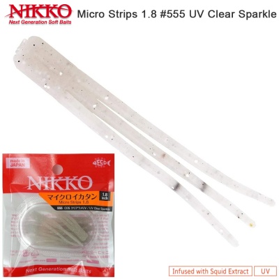 Nikko Micro Strips 1.8 | #555 | UV Clear Sparkle