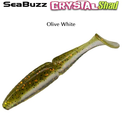 SeaBuzz Crystal Shad | Olive White