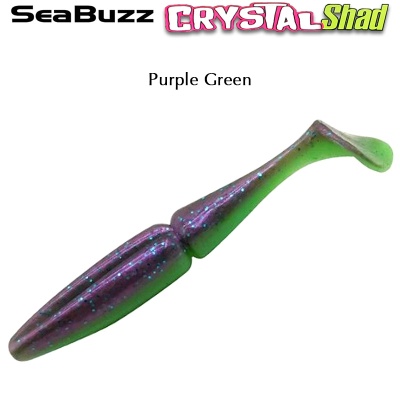SeaBuzz Crystal Shad | Purple Green