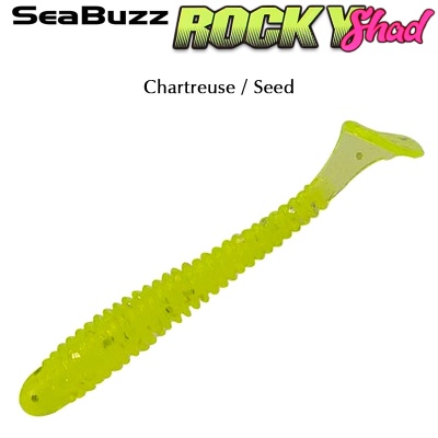 SeaBuzz Rocky Shad | Chartreuse / Seed
