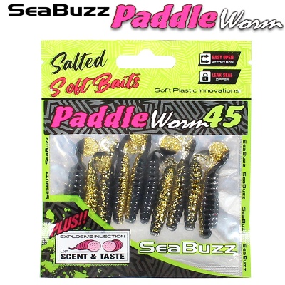SeaBuzz Paddle Worm 4.5cm | Виброхвост