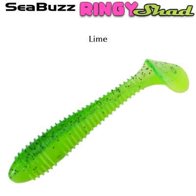 SeaBuzz Ringy Shad 6.5cm | Lime