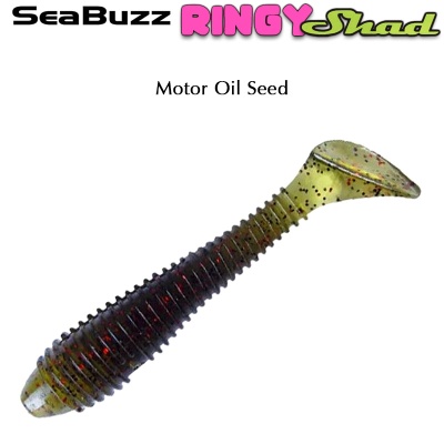 SeaBuzz Ringy Shad 6.5cm | Motor Oil Seed