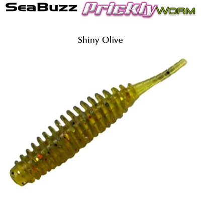 SeaBuzz Prickly Worm 3.8cm | Shiny Olive