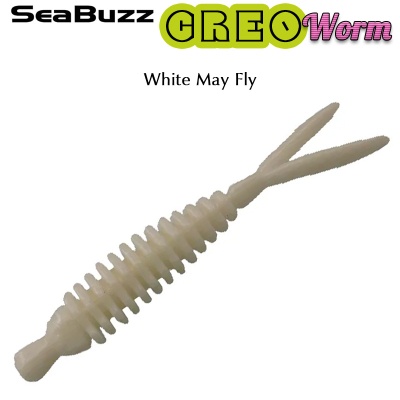 SeaBuzz Creo Worm 6.2cm | White May Fly