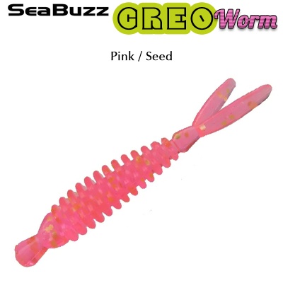 SeaBuzz Creo Worm 6.2cm | Pink / Seed