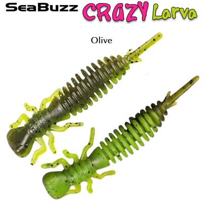 SeaBuzz Crazy Larva 5cm | Olive
