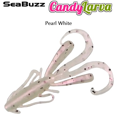 SeaBuzz Candy Larva 4.8cm | Pearl White
