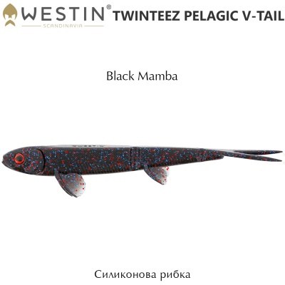 Westin Twinteez Pelagic V-Tail | Black Mamba
