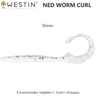 Westin Ned Worm Curl | 12cm 3g | Shiner