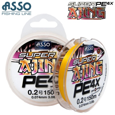 ASSO Super Ajing PE 4X 150m | Braided Line