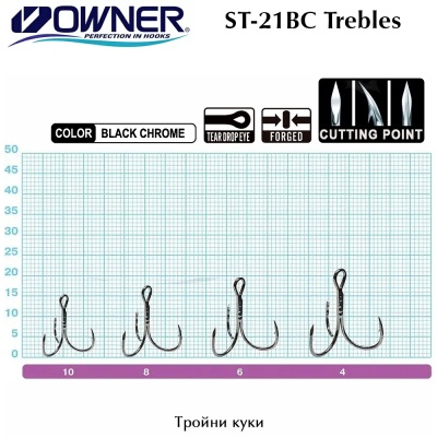Owner ST-21 BC | Тройные крючки